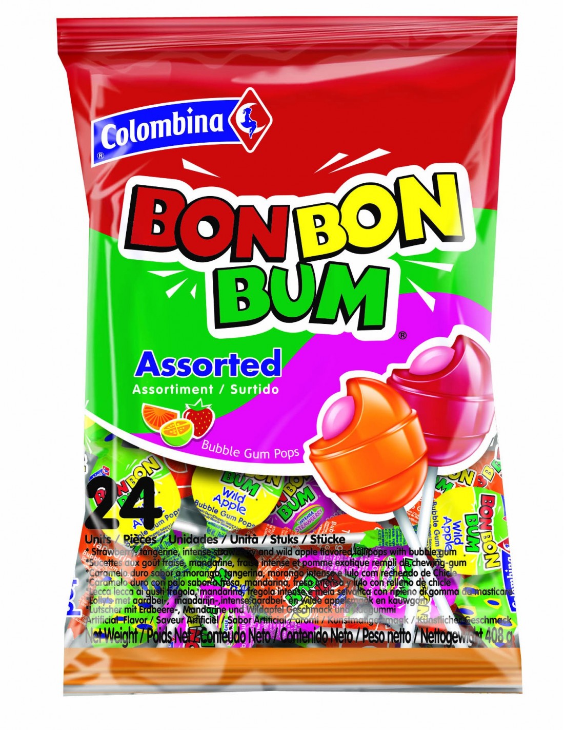 COLOMBINA BON BON BUM STDO 24u