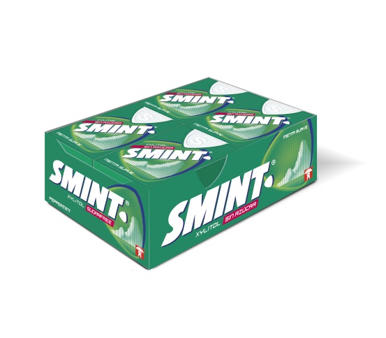 PERFETTI SMINT TABS MENTA SUAVE (VERDE)12U