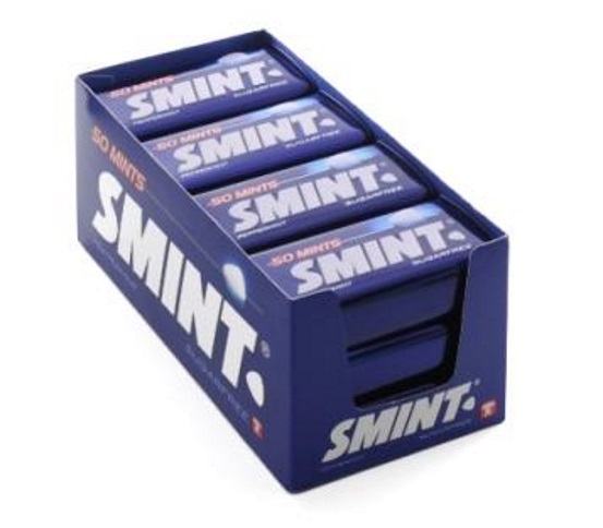 PERFETTI SMINT TIN PEPERMINT (AZUL)12U