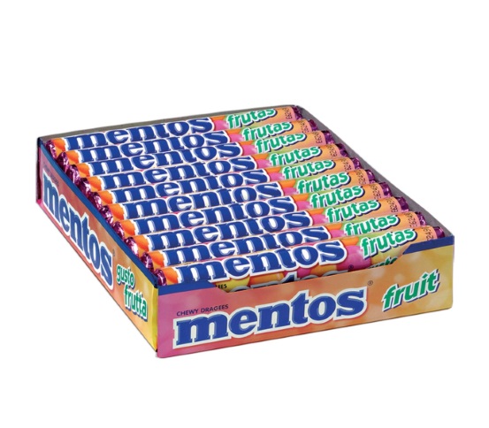 PERFETTI MENTOS ROLL FRUTA 20U