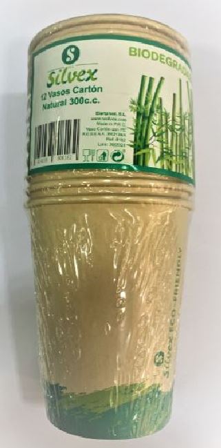 VASOS BIODEGRADABLES 300CCL 12U