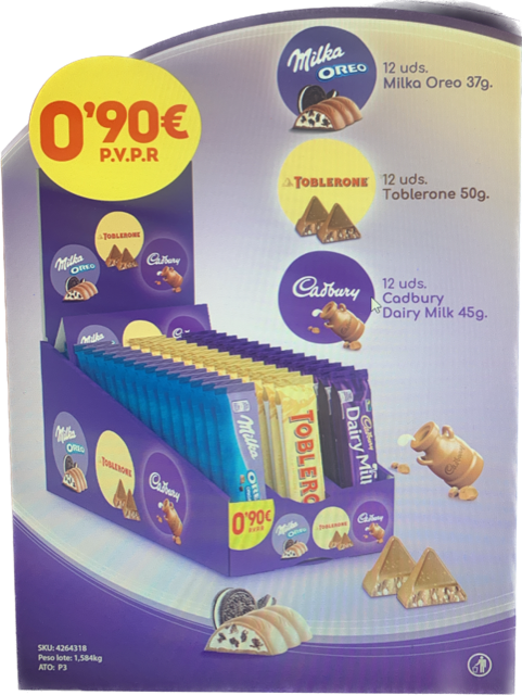 MONDELEZ LOTE MILKA MIX COSTA 36U 2023