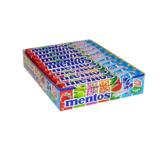 PERFETTI MENTOS ROLL RAINBOW 20U