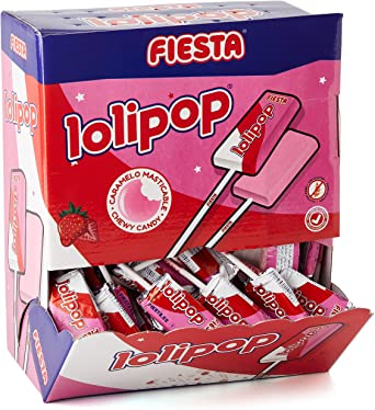 FIESTA LOLIPOP FRESA 100U