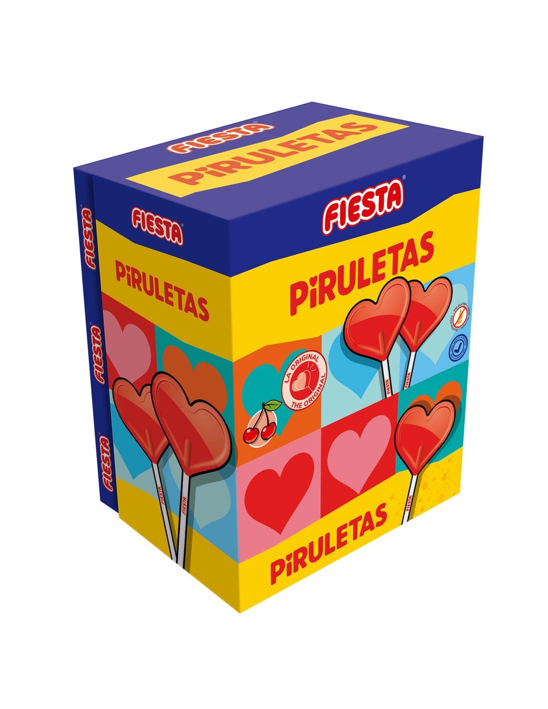 FIESTA PIRULETAS CEREZA 80U