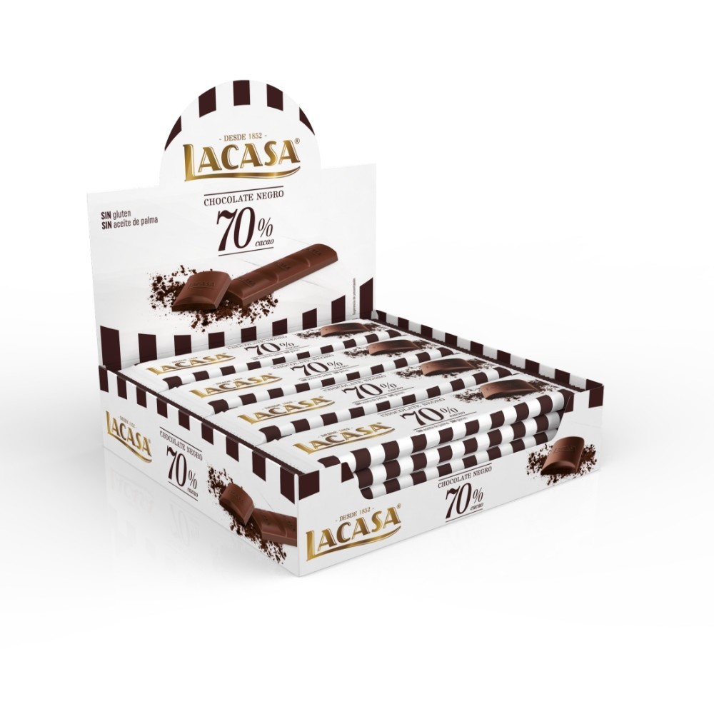 LA CASA CHOCOLATINA CHOCO NEGRO 70 1U