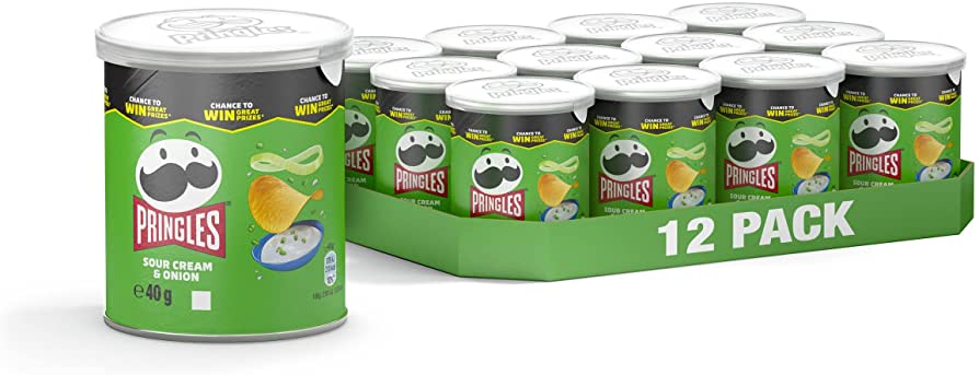 PRINGLES PEQUEÑA CREAM ONION 40G CAJA 12U