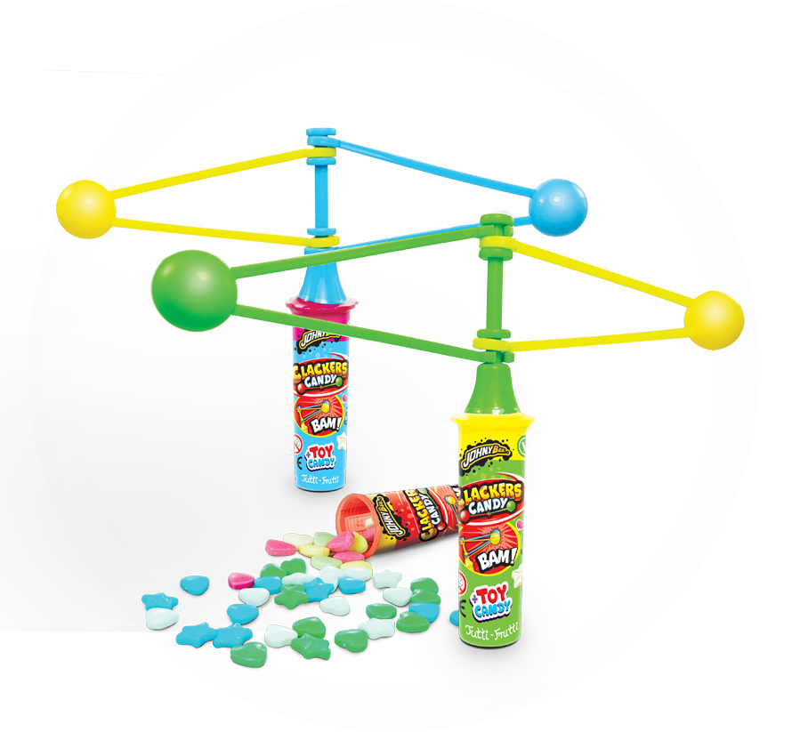 JOHNYBEE CLACKERS CANDY 1U