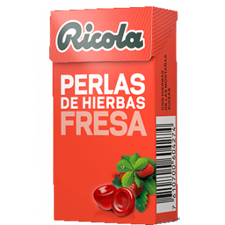 RICOLA PERLAS FRESA MENTA 10U